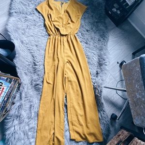 SHE + SKY | Comfy, Flowy Yellow Jumpsuit